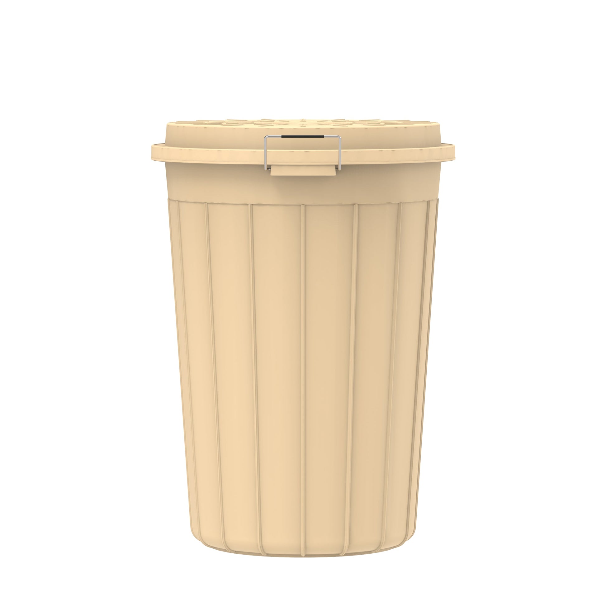 80L Round Plastic Drum with Lid - Cosmoplast Kuwait