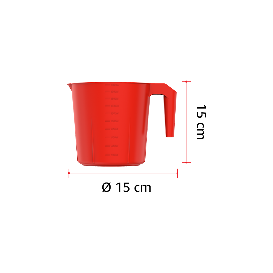 2L Plastic Mug - Cosmoplast Kuwait