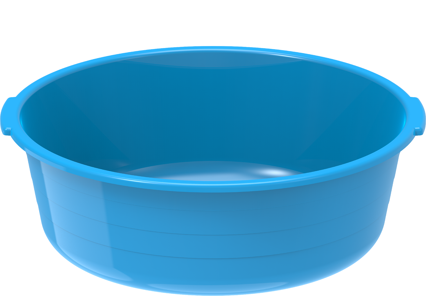 Plastic Round Basin Tub 3.5L Blue