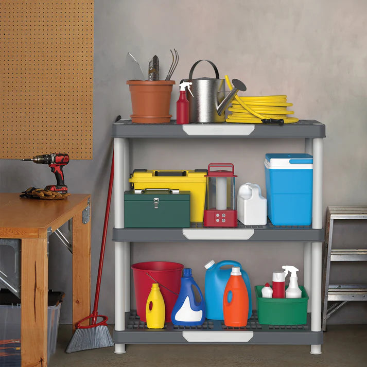 3 Tiers Shelving Storage Rack - Cosmoplast Kuwait