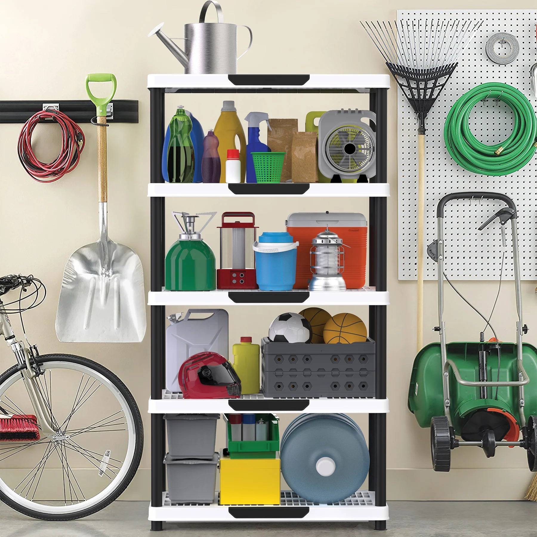 5 Tiers Storage Shelving Rack – Cosmoplast Kuwait