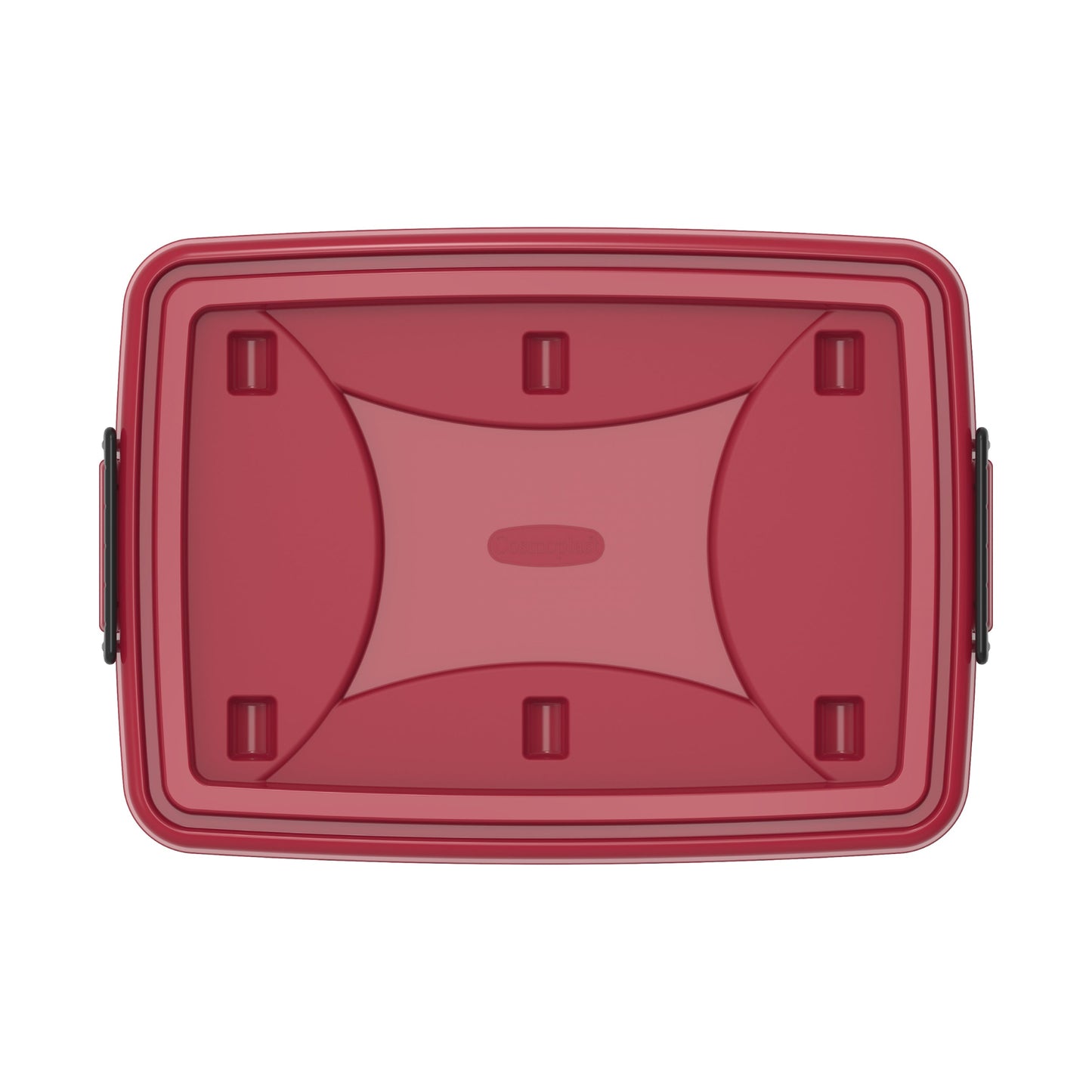 82L Clear Plastic Storage Box with Wheels & Lockable Lid - Cosmoplast Kuwait