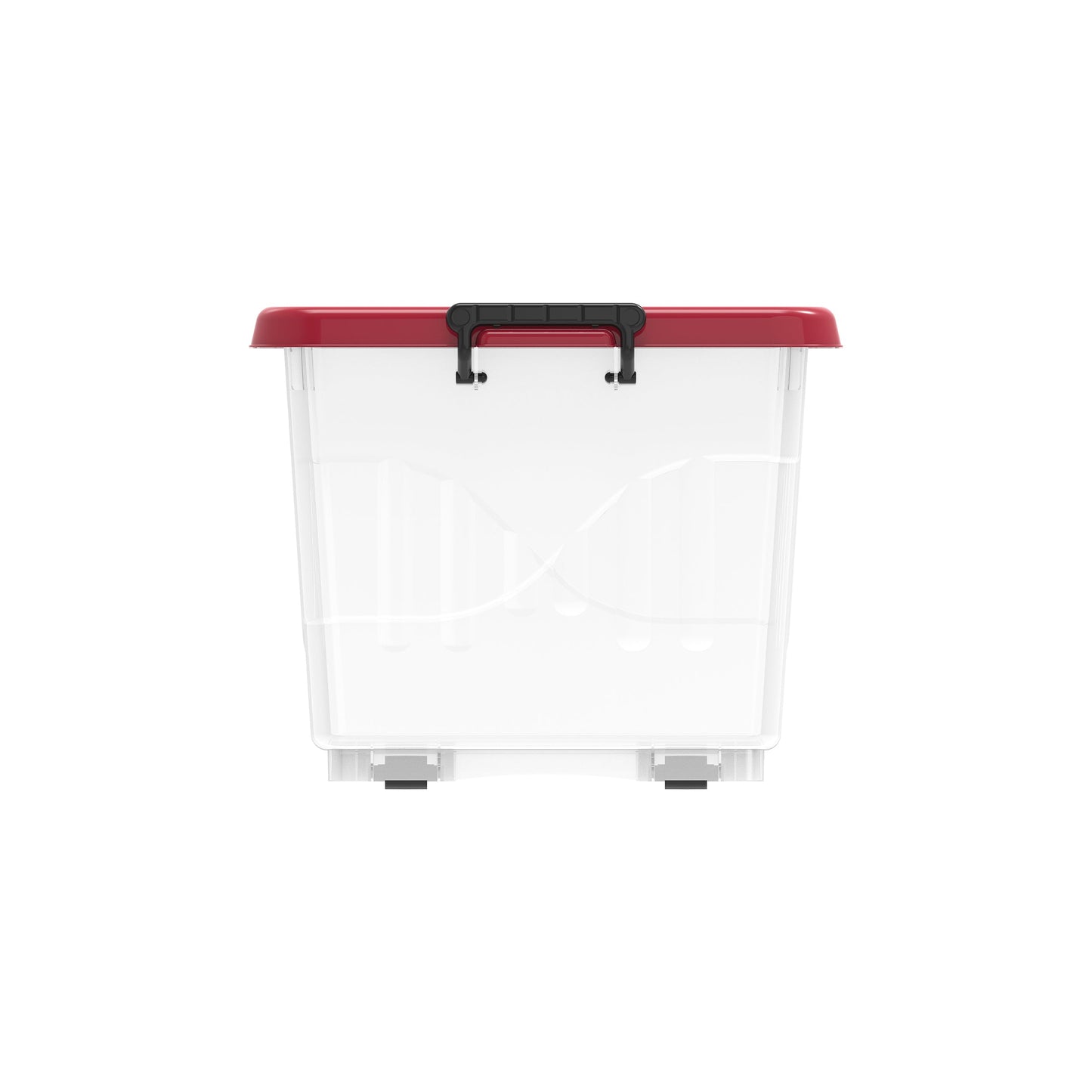 22L Clear Plastic Storage Boxes with Wheels & Lockable Lid - Cosmoplast Kuwait