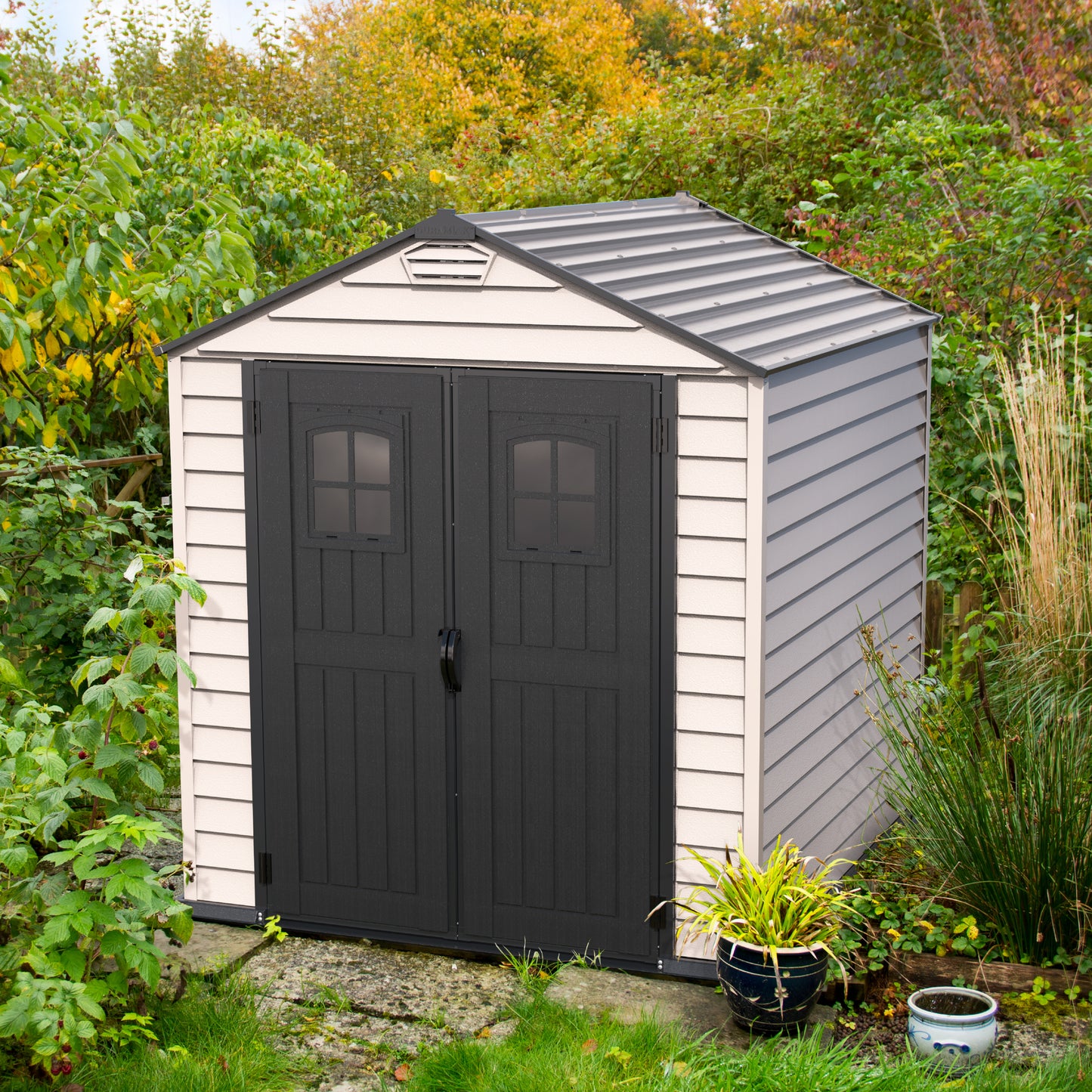 StoreMax PLUS 7x7ft (211x211x231 cm) Garden Storage Shed - Cosmoplast Kuwait