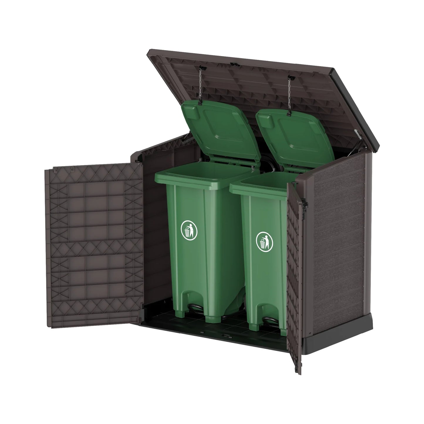CEDARGRAIN 1200L SMALL STORAGE SHED WITH FLAT LID