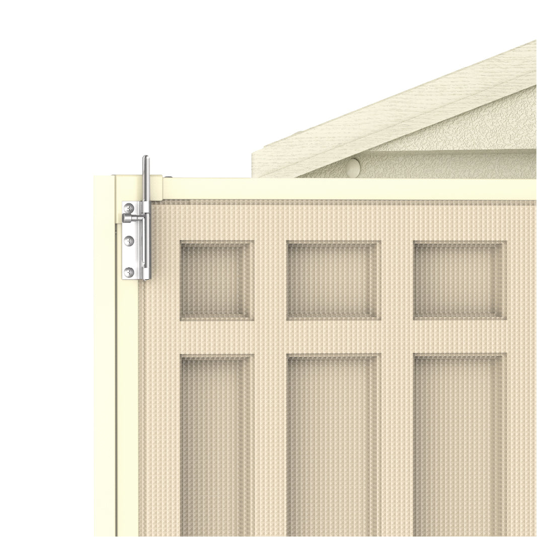 WoodBridge 10.5x10.5ft (324.8x326x233.2 cm) Resin Garden Storage Shed - Cosmoplast Kuwait