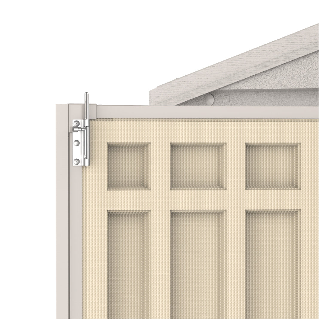 WoodBridge 10.5x10.5ft (324.8x326x233.2 cm) Resin Garden Storage Shed - Cosmoplast Kuwait