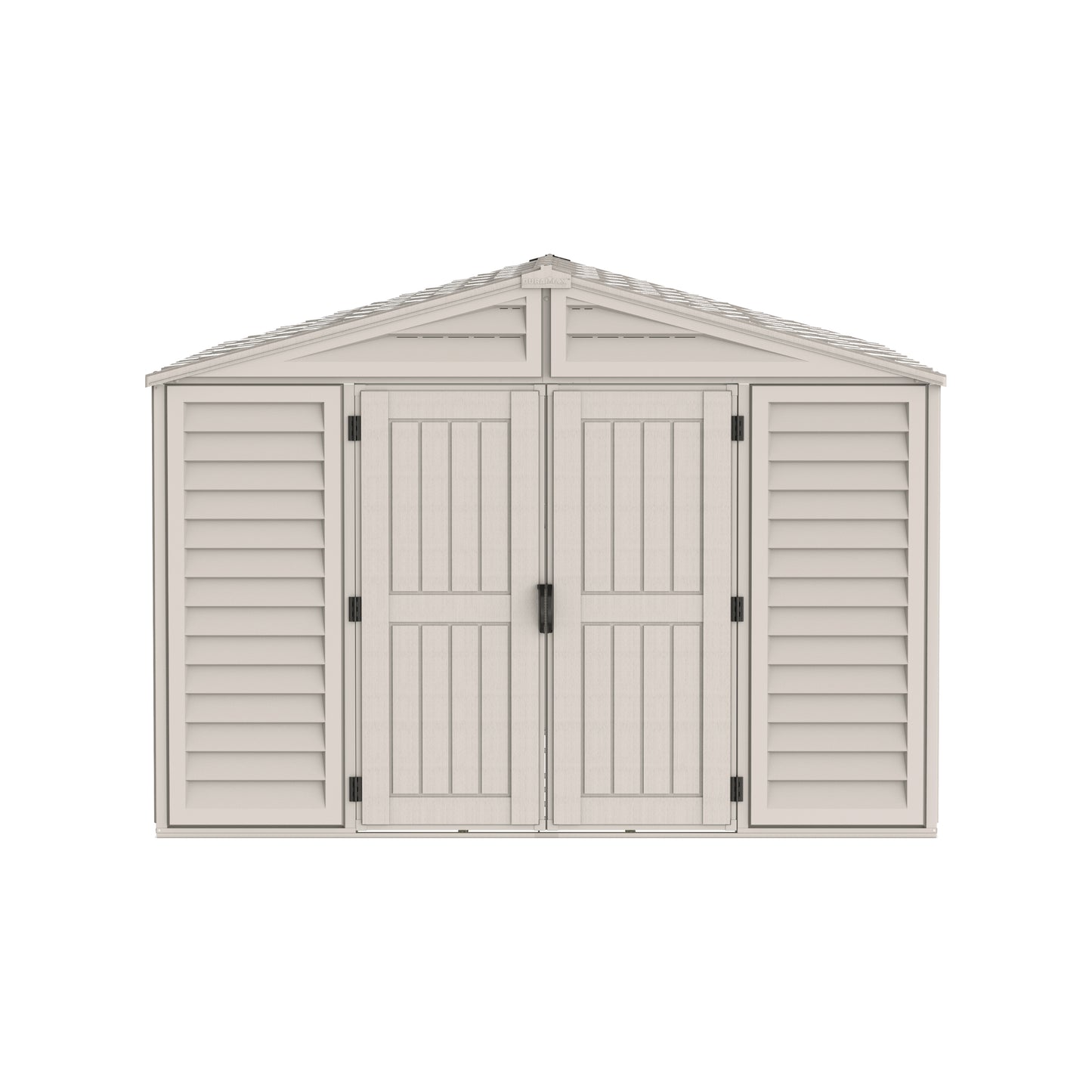 WoodBridge 10.5x13ft (324.8x405xH 233.2 cm) Resin Garden Storage Shed - Cosmoplast Kuwait