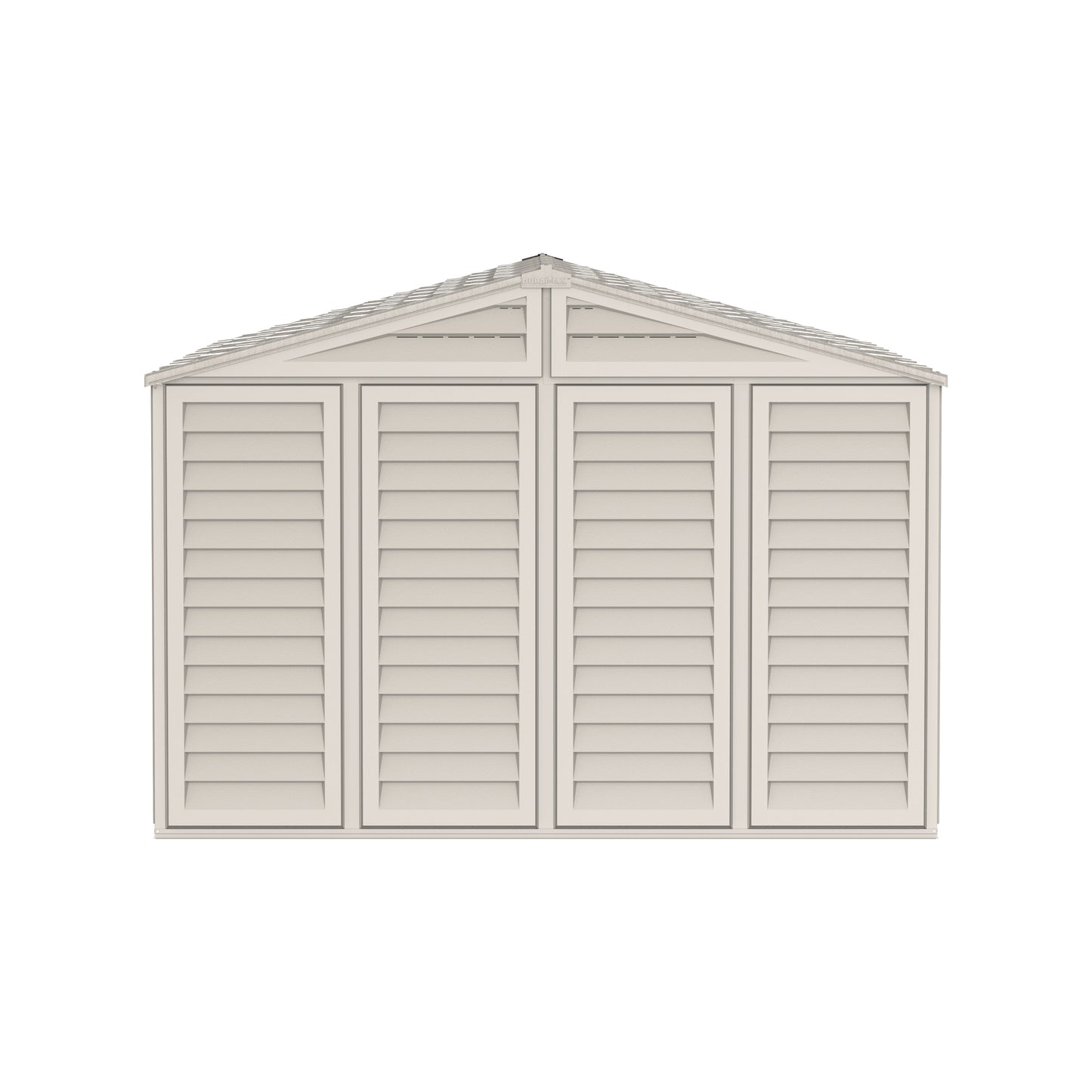 WoodBridge 10.5x13ft (324.8x405xH 233.2 cm) Resin Garden Storage Shed - Cosmoplast Kuwait