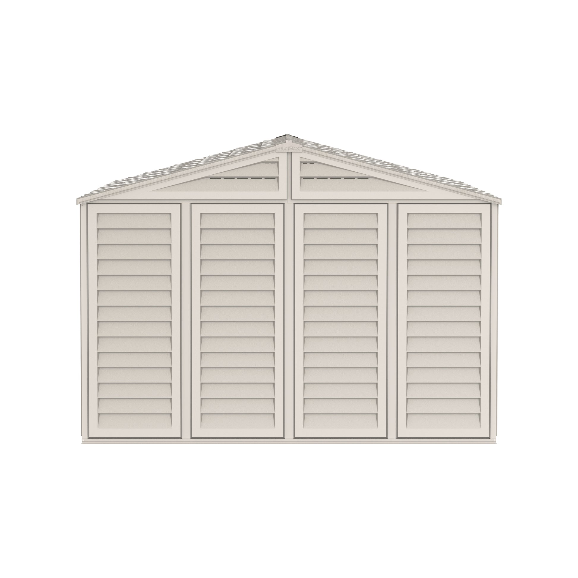 WoodBridge 10.5x13ft (324.8x405xH 233.2 cm) Resin Garden Storage Shed - Cosmoplast Kuwait