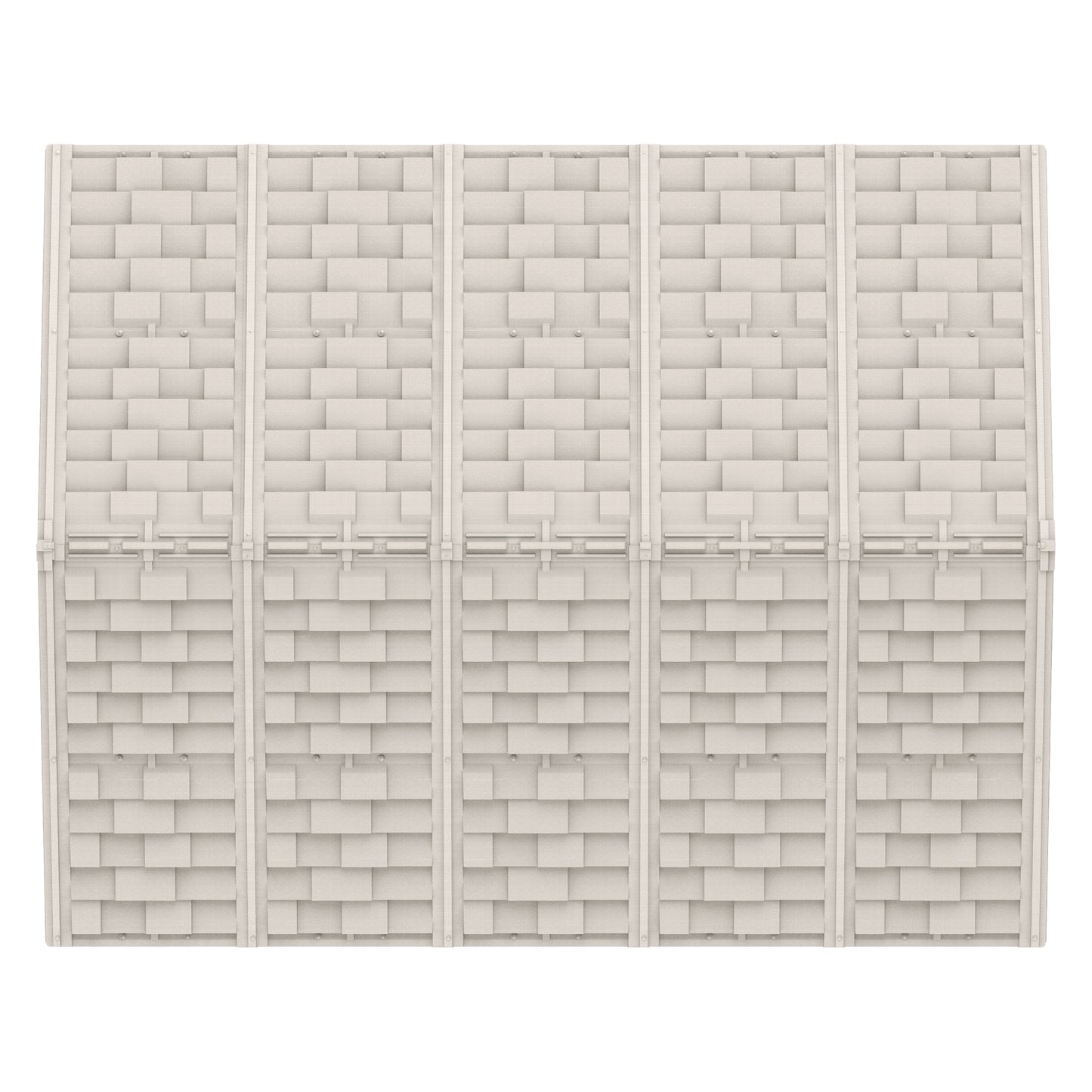 WoodBridge 10.5x13ft (324.8x405xH 233.2 cm) Resin Garden Storage Shed - Cosmoplast Kuwait