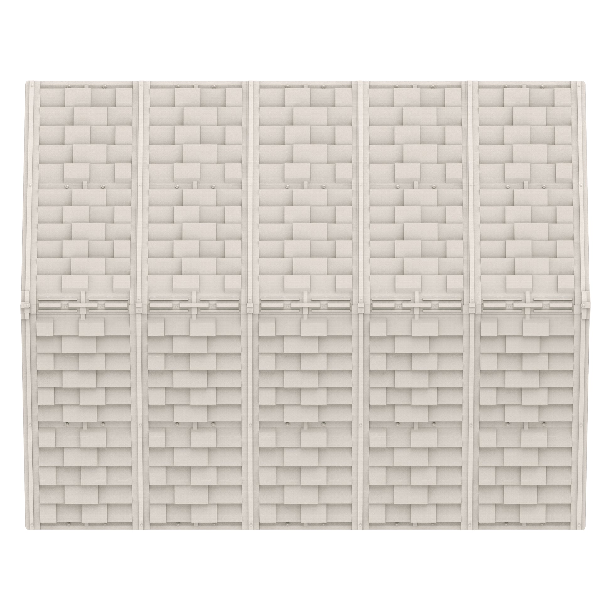 WoodBridge 10.5x13ft (324.8x405xH 233.2 cm) Resin Garden Storage Shed - Cosmoplast Kuwait