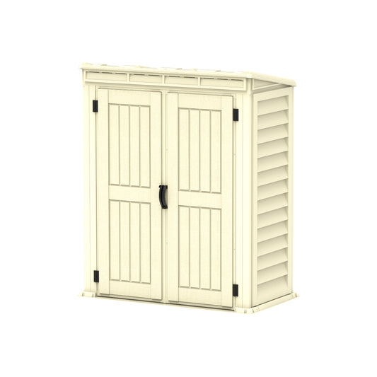 YardMate Pent PLUS 5x3ft (171x92x202 cm) Resin Garden Storage Shed - Cosmoplast Kuwait